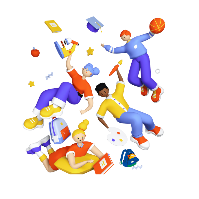 performing various sports